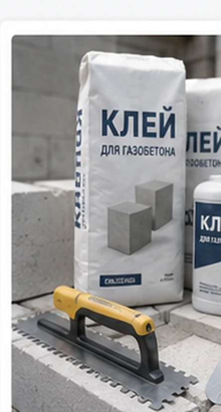 Клей и инструмент для газобетона