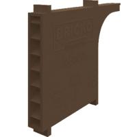 Вентиляционно-осушающая коробочка V-box 90, темно-коричневая, Bricko