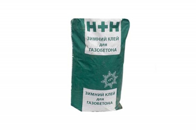 Клей для газобетонных блоков H+H зимний, 25 кг